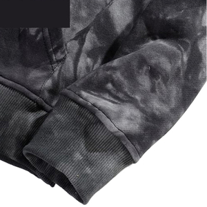 Sudadera con capucha oversize tie-dye unisex de forro polar, estilo streetwear, con bolsillo canguro y cordón, venta al por mayor, OEM, personalizada - Product Image 3