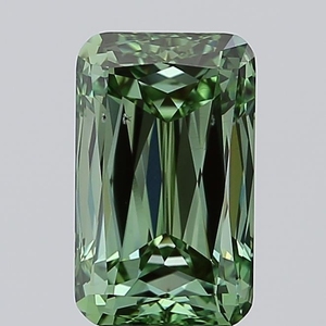 Diamant de laboratoire de 4,07 carats, taille Ashoka, vert vif fantaisie, SI1, certifié IGI, CVD, diamant en vrac pour la fabrication de bijoux - Product Image 1