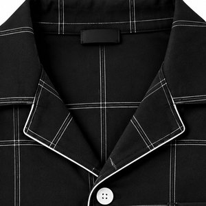 Conjunto de Pijama de Dos Piezas para Hombre, Hecho con el Mejor Material, Casual, Transpirable, de Manga Larga, para Verano, Color Sólido - Product Image 5