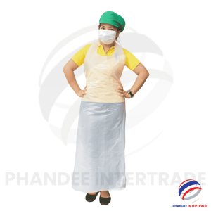 Delantal de preparación de alimentos versátil ligero duradero multiusos impermeable desechable HDPE plástico sin mangas Uso de limpieza - Product Image 5