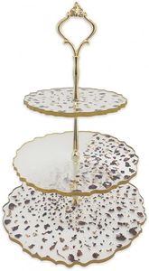 Soporte moderno para pasteles de resina con un elegante acabado para exhibir pasteles en fiestas de cumpleaños y eventos especiales - Product Image 5