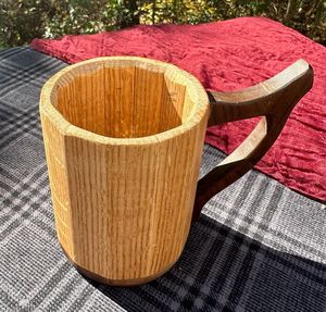 Premium Wooden Coffee Mug Handmade Solid Wood Cup Natural Finish Rustic Design Eco Friendly Drinkware for Daily Use - Product Image 2