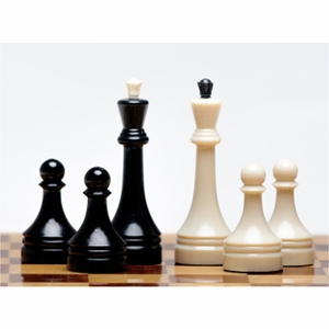 Pièces d'échecs en résine artisanales, style Staunton, en résine de pierre naturelle, poids professionnel, pour jeux de société - Product Image 3