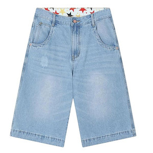 Pantalones Cortos de Mezclilla para Hombre, Clásicos, de Moda Diaria, 100% Algodón, Aspecto Premium, Transpirables, Ecológicos, de Secado Rápido, Casuales, a la Moda, al por Mayor - Product Image 1