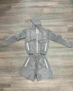 2026 Unisex 2 Piece Nylon Jogging Short Set Custom Casual New Style Man Windbreaker Gym Fitness <b>Tracksuits</b> Set - Product Image 1