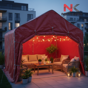 Bâche de terrasse en PVC ignifuge, personnalisable avec impression pour la décoration de la marque, idéale pour la maison, le balcon et le toit - Product Image 2