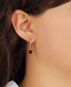 Orecchini Pendenti a Cuore in Cristallo |   2028 - Product Image 3