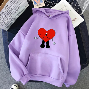 เสื้อฮู้ดผู้หญิงมีฮู้ดสำหรับผู้หญิงเสื้อฮู้ด Bunun Verano Sin Ti แฟชั่นฮิปฮอปขนแกะผู้หญิงลำลองสตรีทแวร์ผู้ชาย - Product Image 3