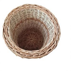 Seau de canne en bambou écologique Porte-fleurs Panier de canne en bambou Pots de fleurs Léger Fabriqué en Inde Artisanat - Product Image 1