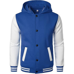 Varsity <b>Jacket</b> Melton Wool and Genuine Leather Custom Varsity <b>Jacket</b> Wind <b>Jacket</b> <b>Men</b> Customized Design - Product Image 2