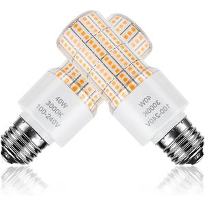 Lampadina LED a Pannocchia 40W Equivalente a 300W, 5000lm, 3000K Bianco Caldo, Attacco E26/E27 per Ventilatori da Soffitto, Garage, Cortili - Product Image 1