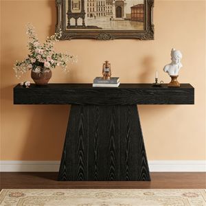 Farmhouse Entrance <b>Table</b> with Trapezoidal Base <b>Console</b> <b>Table</b> with Main <b>Console</b> <b>Sofa</b> <b>Table</b> - Product Image 1