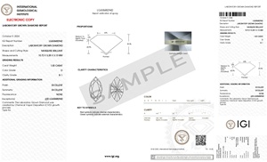 ปรับแต่งได้ตามต้องการ 1.00 CT เพชรทรงมาร์คีส์เจียระไนแบบ CVD ที่เพาะเลี้ยงในห้องปฏิบัติการ สี D ความสะอาดระดับ VS1 พร้อมใบรับรอง IGI สำหรับแหวนหรูหรา - Product Image 2