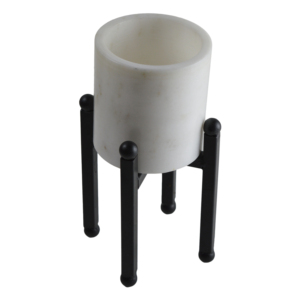 Macetas de Mármol para Plantas, Diseño de Color Natural, Acabado Pintado, Ideales para Interiores - Product Image 3