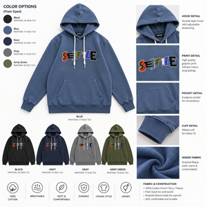 เสื้อฮู้ดดี้ไซส์ใหญ่สำหรับผู้ชาย ผ้าคอตตอนฟลีซหวีอย่างดี 450 GSM เสื้อสเวตเชิ้ตพรีเมียมสำหรับคอลเลคชั่นฤดูหนาว เสื้อผ้าผู้ชาย ฮู้ดดี้พิมพ์ลายตามสั่ง - Product Image 2