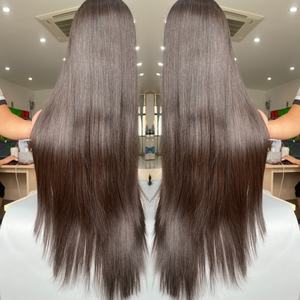 180ความละเอียดสูงความหนาแน่นของวิกผมแท้แบบไม่ผ่านกระบวนการผมคนเวียดนาม - Product Image 4