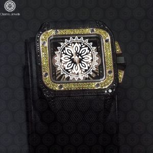 Charm Jewels Luxury Stainless Steel Square <b>Watch</b> 40mm Analog <b>Mechanical</b> Movement Sapphire Crystal Unisex - Product Image 4