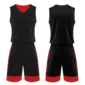 Uniforme de Baloncesto Negro con Cuello en V para Hombre, Conjunto de Camiseta y Pantalones Cortos Deportivos, Diseño Personalizado con Nombre del Equipo, Nombre y Número, Kit de Baloncesto - Product Image 2