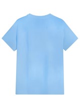 Men's Light Blue T-Shirt Palm Tree Coconut Beach Surf Print Short Sleeve O-Neck Casual Style Regular Fit Digital Printed Jersey