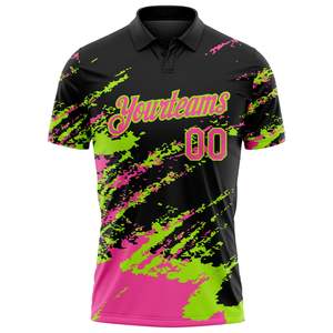เสื้อโปโลแข่งรถแบบยูนิเซ็กซ์ แขนสั้น พิมพ์ลายแบบซับลิเมชั่นเต็มตัว ระบายอากาศได้ดี แห้งเร็ว ผลิตจากโพลีเอสเตอร์ 65% แบบสั่งทำพิเศษ - Product Image 1