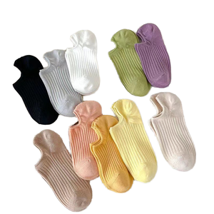 ถุงเท้าผู้หญิงแบบซ่อนข้อ สีชมพูขาว ถุงเท้าข้อสั้น ใส่สบาย ระบายอากาศดี ขายส่งราคาถูกจากโรงงาน - Product Image 6