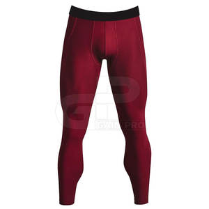Pantalons de compression athlétiques pour hommes, tissu extensible, coupe confortable, conçus pour les entraînements de haute intensité et la course à pied - Product Image 6