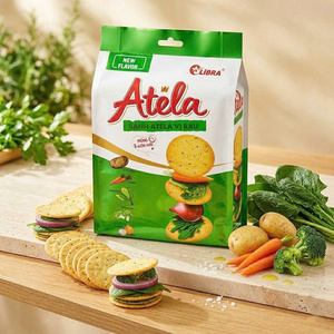 Bulk Vegetable Crackers Onion Flavor Crunchy <b>Biscuit</b> Halal 228g ODM Vietnam Manufacturer - Product Image 1