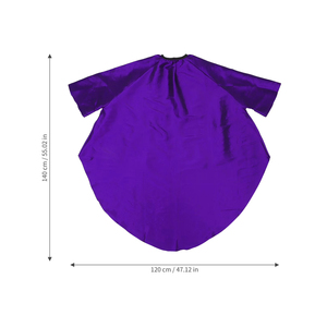 Cape de coiffure professionnelle rouge imperméable en polyester, logo personnalisé, taille ajustable, pour salon de coiffure. - Product Image 2