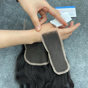 Oferta 2026: Cabello Ondulado Natural con Cierre Invisible HD Suizo de Encaje 2x6 5x5, Extensiones de Cabello Humano Vietnamita con Nudo Único y Parte Libre sin Borde - Product Image 2