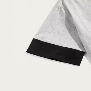 Conjunto de Camiseta y Pantalones Cortos Personalizables para Hombre, Estilo Casual de Verano, Tejido de Poliéster y Algodón, Logotipo Personalizado, Transpirable, Superventas - Product Image 4