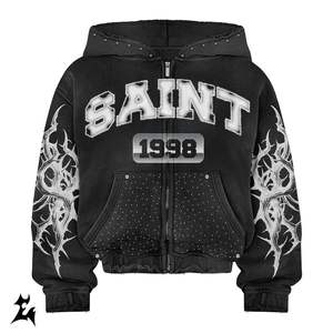 Sudadera con Capucha Personalizada de Algodón 100% Teñido Liso para Invierno, Estilo Urbano, Ligera, Ecológica y de Alta Calidad - Product Image 5