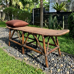 New Modern Minimalist Teak <b>Bench</b> Comfortable Dining Living Room Patio Garden - Product Image 5