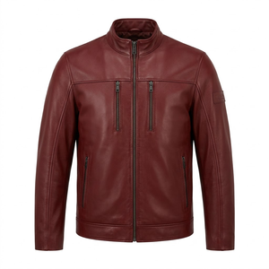 Men's Slim Fit Custom <b>Leather</b> Jacket – <b>High</b> Grade Breathable | Stylish <b>Top</b> Demanded Fashion Clothing Manufacturer - Product Image 1