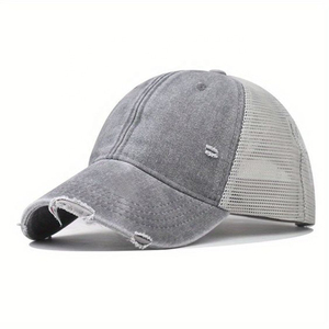 Wholesale Custom Common 5-Panel Trucker Sporty Mesh Baseball <b>Cap</b> with Hand Embroidery Street Style Unisex Promotional Custom <b>Cap</b> - Product Image 1