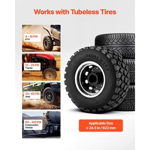 Attrezzo Professionale per Riparazione Pneumatici con Pressione d'Aria 87-116 PSI, Capacità 10 Galloni/37,9 L - Product Image 3