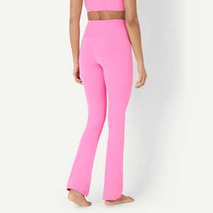 Pantalones de yoga acampanados para mujer, leggings de cintura alta con control de abdomen, suaves, transpirables, para entrenamiento, deportivos - Product Image 2