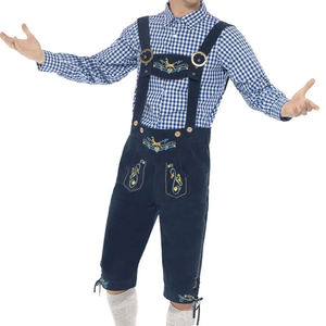 Lederhosen Bávaros para Hombre, Tallas Grandes, Diseño Sólido, Transpirables, Cómodos, Tradicionales Alemanes, de Cuero, Color y Logotipo Personalizables - Product Image 1