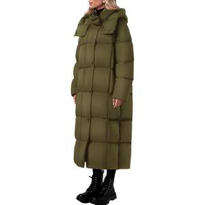 Abrigos Acolchados Largos de Invierno para Mujer, a la Moda, con Capucha, Cierre, Casuales, Gruesos, Ropa Exterior Acolchada de Algodón Cálido para Primavera - Product Image 5