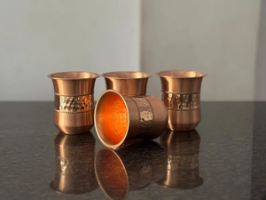 Meilleures ventes : Verre à eau en cuivre pur, bienfaits pour la santé, taille personnalisée, finition polie brillante - Product Image 5