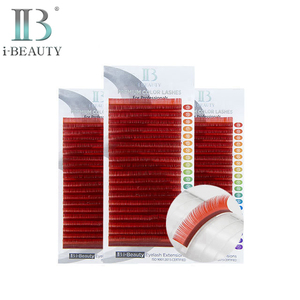 i-Beauty ต่อขนตา - ขนตาสีพรีเมียม Ib (สีแดง) ขนตาแบบเส้นต่อเส้น คุณภาพสูงจากเกาหลีใต้ ขนตาสีสันสดใส - Product Image 1