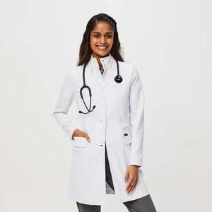 Blouse médicale de qualité supérieure anti-plis en tissu tricoté extensible pour femmes, uniforme d'hôpital, veste d'infirmière - Product Image 3