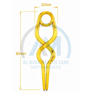 Al Mida Healthcare Surgical Clamp 60mm Length 22mm Loop Diameter Manual <b>Instrument</b> for Gynecology Surgery CE Certified - Product Image 1