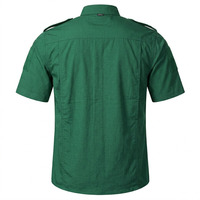 Uniforme de Guardia de Seguridad de Verano, Color Verde, Elegante, Personalizado, Unisex, de Alta Calidad, 100% Algodón, Camisa Polo de Manga Corta