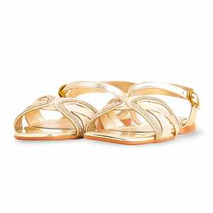 Sandalias con tacón dorado FN5933 - Product Image 3