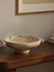 Elegant Handcrafted Travertine Bowl For Modern Home Decor <b>Coffee</b> <b>Table</b> Styling And Luxury Dining <b>Table</b> Decoration - Product Image 2