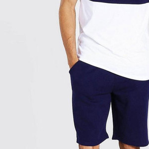 Econex Sports Men's Solid Casual Breathable Quick Dry <b>Knitted</b> Cotton 320g Summer Eco-friendly White T-Shirt Shorts <b>Set</b> - Product Image 5