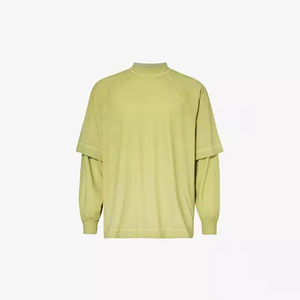 <b>Men</b> Double Layer T-<b>Shirt</b> | Long Length Casual Wear And Streetwear | Custom Logo Wholesale With High Quality - Product Image 5