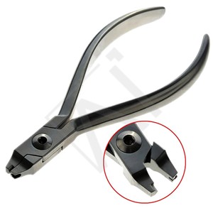 Accuram Dental Crimpable Hook Plier 13.5cm Orthodontic Crimping Tool Stainless Steel Hook Plier for Archwire <b>Bracket</b> Adjustment - Product Image 1