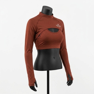 Women Fashion Breathable Shrug <b>Long</b> <b>Sleeve</b> Crop Casual Workout <b>Tops</b> Breathable Yoga Workout <b>Gym</b> Bolero - Product Image 4