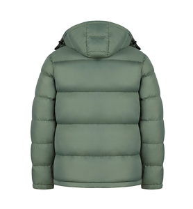 Men's Green Camouflage Breathable Outdoor Puffer <b>Jacket</b> Hood Stand Collar <b>Waterproof</b> Windproof Thick Quilted <b>Long</b> Winter Casual - Product Image 2